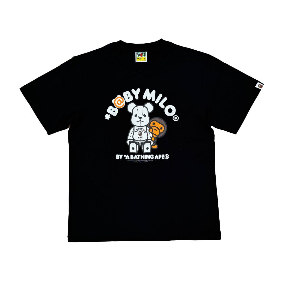 BAPE Medicom Bearbrick Baby Milo Black Tee
